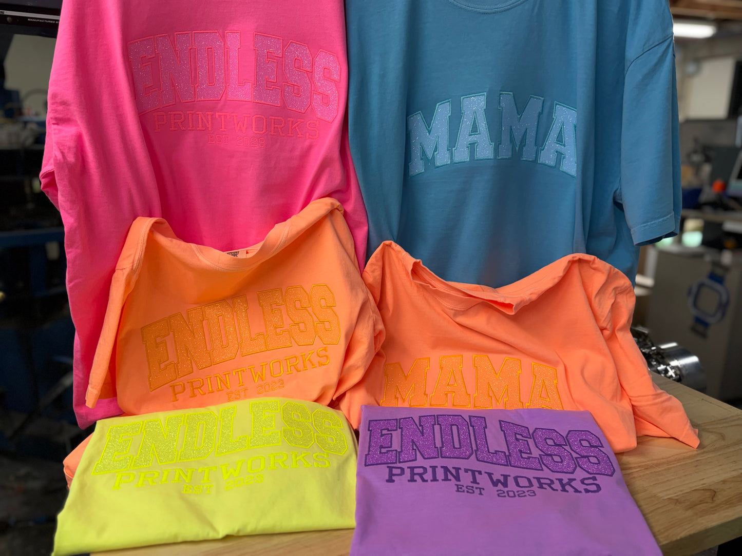 Neon Custom Embroidered T-Shirt
