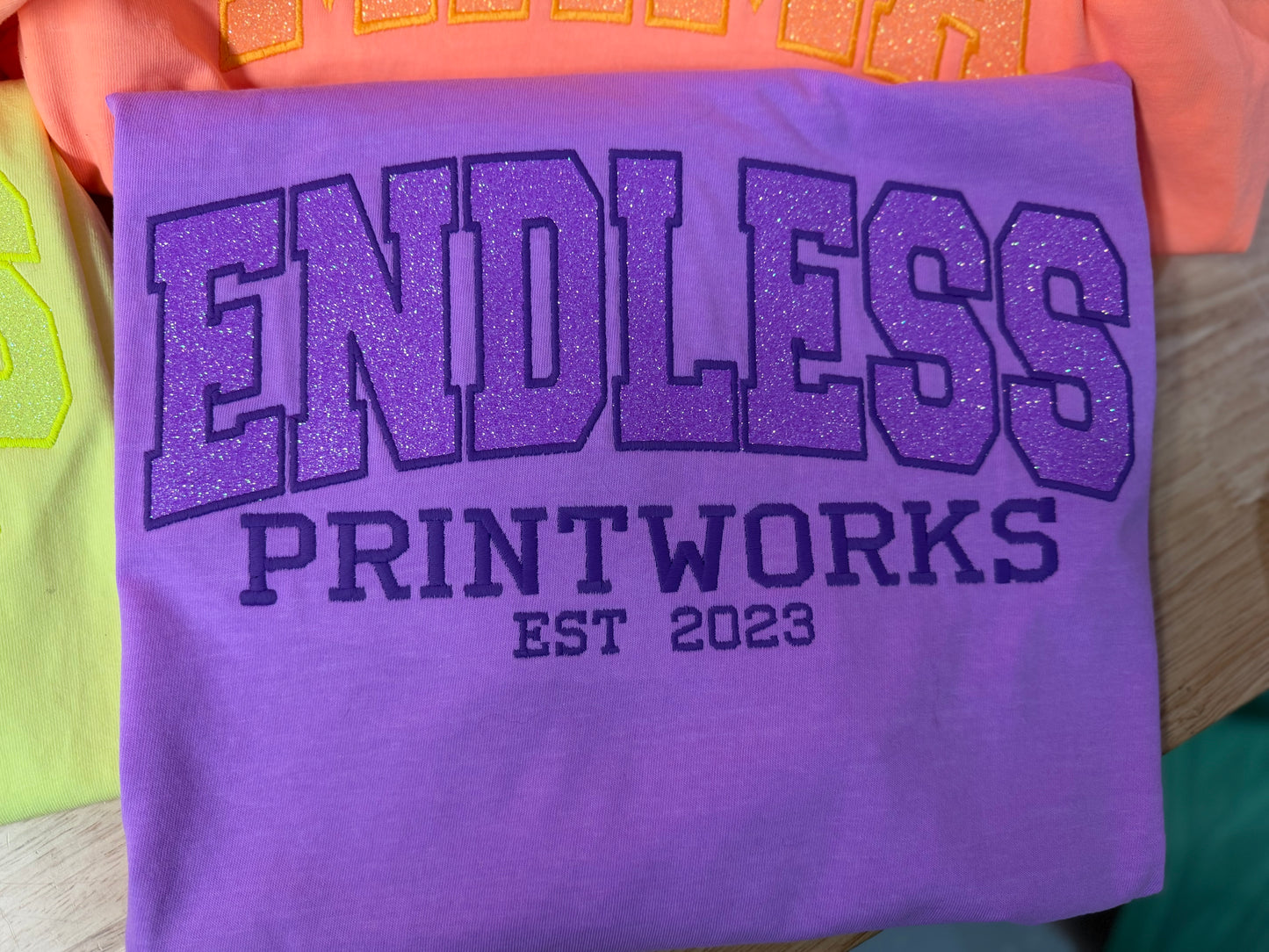 Neon Custom Embroidered T-Shirt