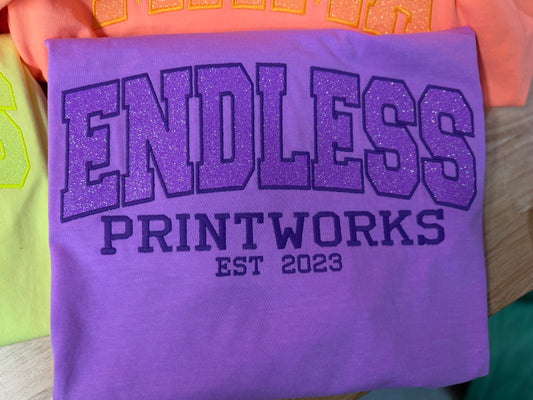 Neon Custom Embroidered T-Shirt